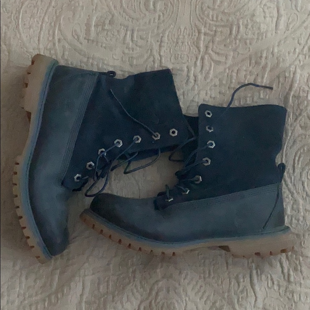 Blue Suede Boots (Timberland)!